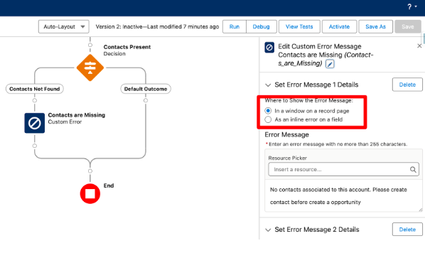 Custom Error Component in Flow