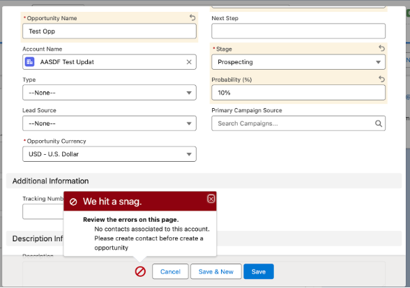 Custom Error Component Usage